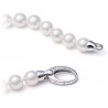 Pulsera Majorica Perlas 6 mm Color Blanco  Plata 09852.01.2.B19.021.1