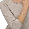 Pulsera Majorica Perlas 6 mm Color Blanco  Plata 09852.01.2.B19.021.1
