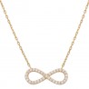 Gargantilla Oro 18kl Infinito Circonitas