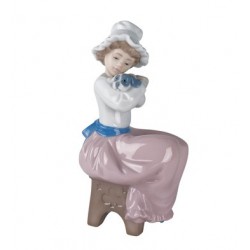 Figura Porcelana Nao Cachorrillo Mimado