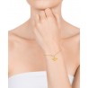 Pulsera Viceroy Mujer Plata Dorada Corazon 61064P100-36