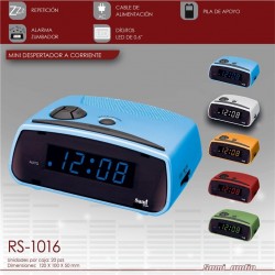 Reloj Despertador Mini Digitos Blanco