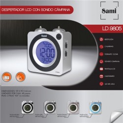 Despertador Digital Lcd Campana Gr