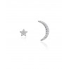 Pendientes Viceroy Mujer Plata 71061e000-30 Luna Estrella