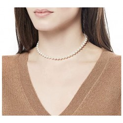 Collar Majorica Perla Blamca 6 mm 40 cm Plata Brillo 16339.01.2.553