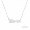 Collar Plata Mamá Plata de Ley