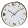 Reloj De Pared Aluminio Dorado Segundero 86154
