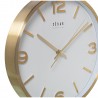 Reloj De Pared Aluminio Dorado Segundero 86154