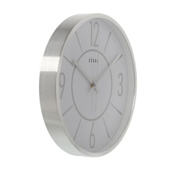 Reloj Pared Aluminio 30cm-movimiento Segun 86110