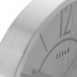 Reloj Pared Aluminio 30cm-movimiento Segun 86110