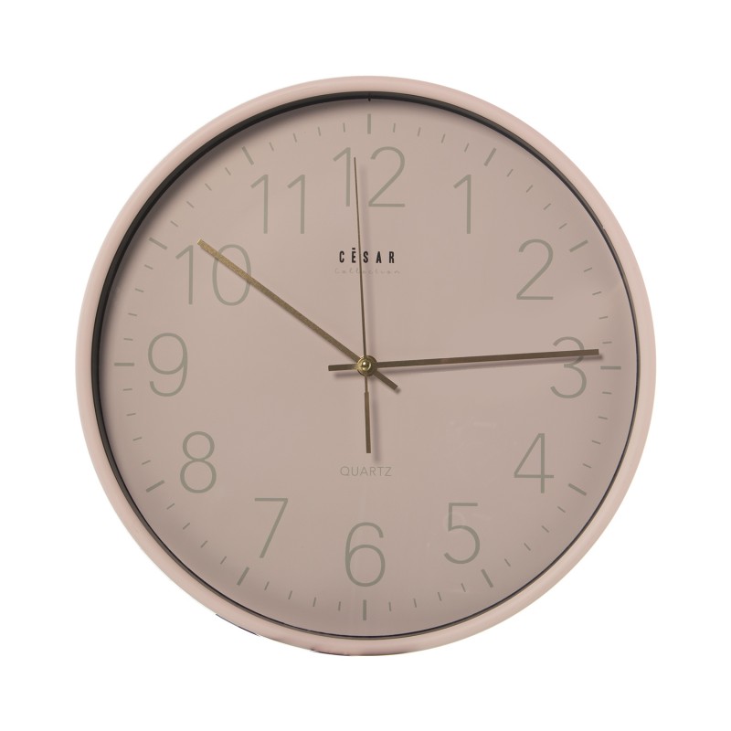 Reloj Pared 38cm Dial Rosa Acrílico  86148