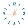 Reloj de pared 3D DIY azul, rosa,amarillo. CL1323
