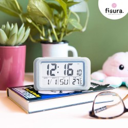 Reloj Despertador Digital  Gummy  Blanco