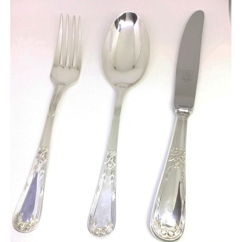 Cubiertos Plata De 1 Ley Dalia 3 Piezas 13000