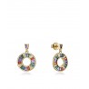 Pendientes Mujer Plata Viceroy Colgantes Elegant 15115e000-39 Piedras Colores