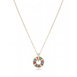 Collar Viceroy Plata Dorado 15115c000-39 Mujer Piedras Color