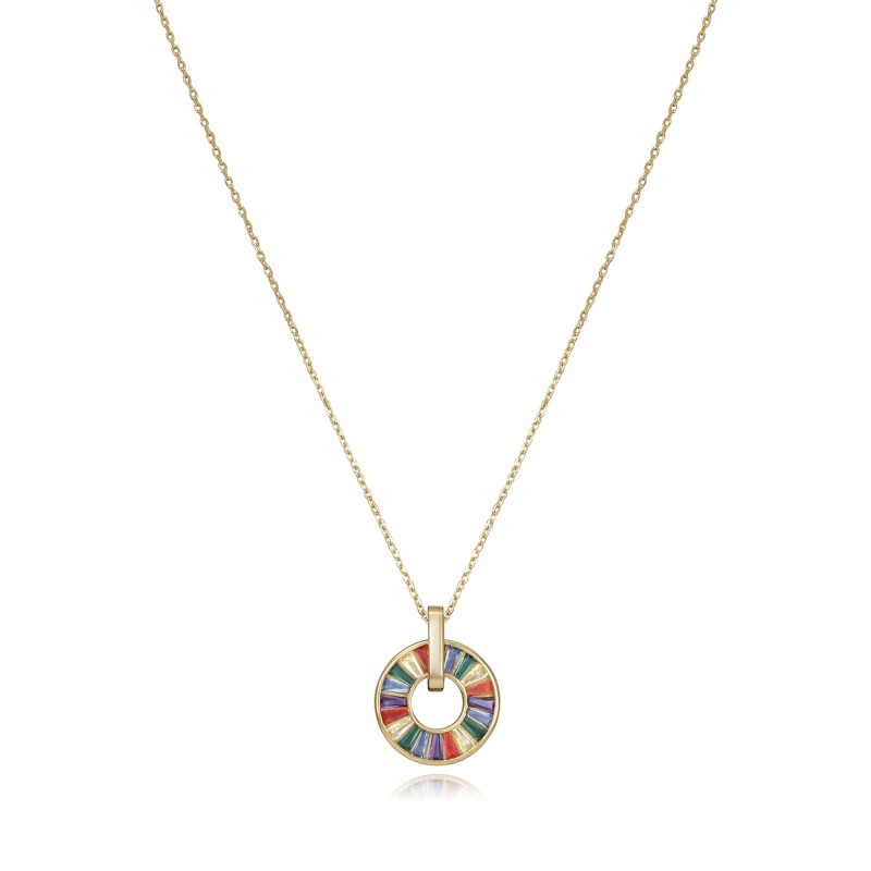 Collar Viceroy Plata Dorado 15115c000-39 Mujer Piedras Color