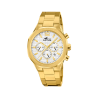 Reloj Lotus Caballero Acero Dorado Esfera Gris Plata 18868/1