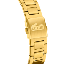 Reloj Lotus Caballero Acero Dorado Esfera Gris Plata 18868/1