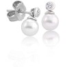 Pendientes Majorica 6 mm Blanca Circonita 15305.01.2.000