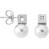 Pendientes Perla  Majorica Plata 08938.01.2.000
