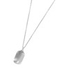 Placa Con Cadena Acero Hombre Marea D00107/48