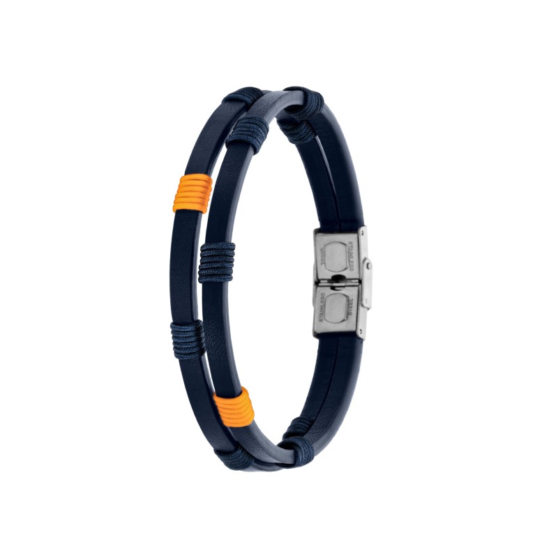 Pulsera Piel Y Acero Hombre Marea D00103/288