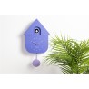 Reloj Cuco Fisura CL1810 Color  Lila– Modelo Casita Vintage para Decoración
