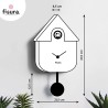 Reloj Cuco Fisura CL1810 Color  Lila– Modelo Casita Vintage para Decoración
