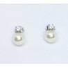 Pendientes Majorica Perla Blanca 10 mm Plata 14228.01.2.000