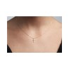 Cadena+cruz Diamantes 0.06qt