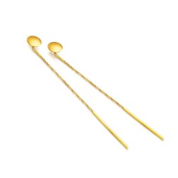 Pendientes Cadena De Oro 1 Ley