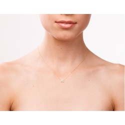 Inicial Con Cadena  Redonda Oro 1 Ley