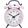 Reloj Despertador Retro Rosa Y Azul Cl1551