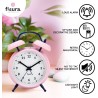 Reloj Despertador Retro Rosa Y Azul Cl1551