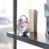 Reloj Despertador Retro Rosa Y Azul Cl1551