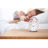Reloj Despertador Retro Rosa Y Azul Cl1551