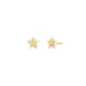 Pendientes Estrella Dorado Plata 1 Ley D03001/al