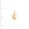 Colgante Luna Chapa 7mm Brillo