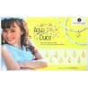 Pulsera Perla Grano Mini Letra Oro 16 Cm