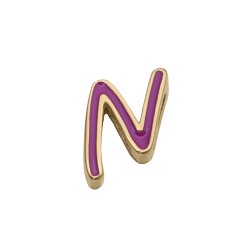 Inicial N Color Morada Sweet Motivos Viceroy