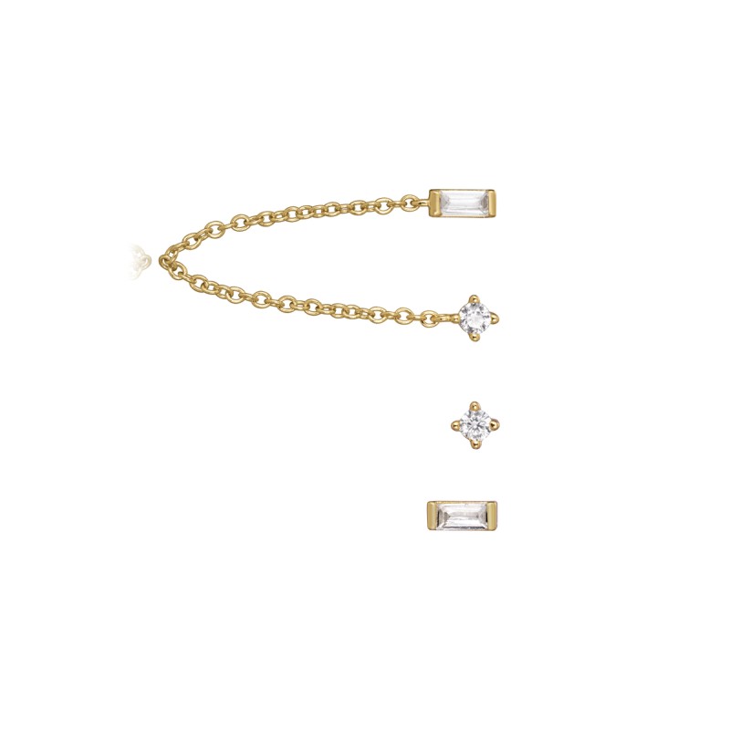 Pendientes Viceroy Plata Dorado 9113e100-30