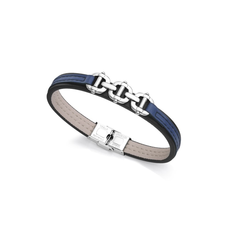 Pulsera Viceroy Acero Y Piel Hombre 15147p01010