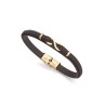 Pulsera Viceroy Acero Y Piel Marron Hombre 14012p01011