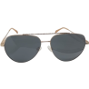 Gafa de sol Mulop YC-39051-C4 metal dorada aviador lente polarizada gris