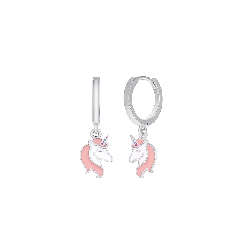Pendientes Niña Unicornio Marea Plata D02401/ah