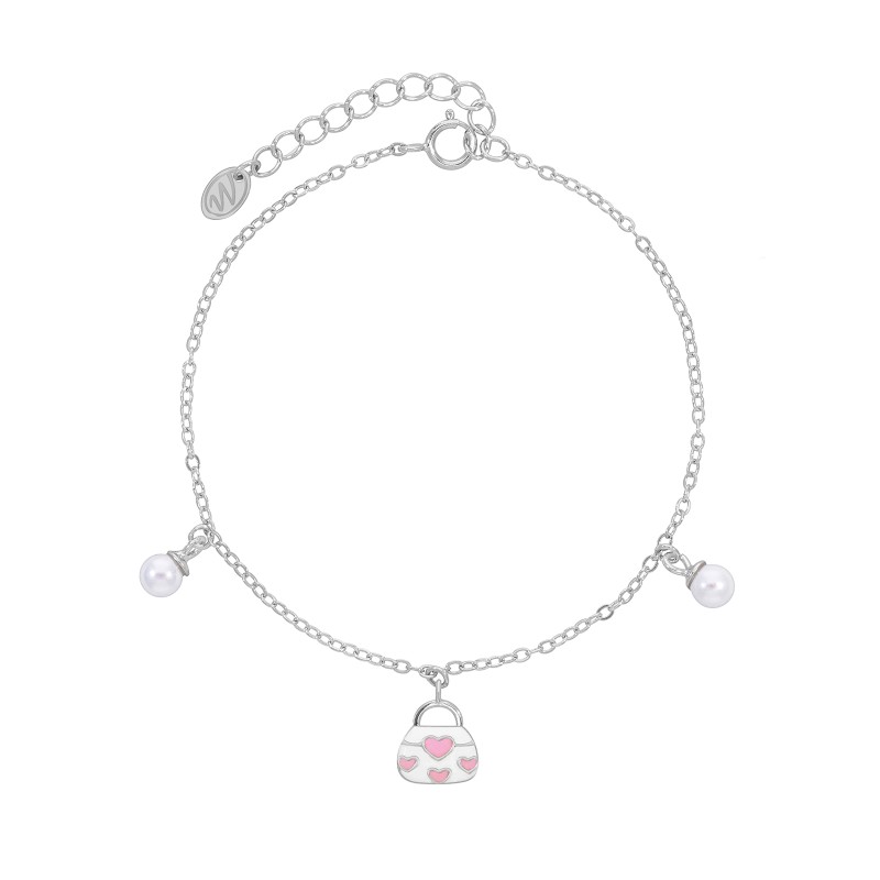 Pulsera Bolso Corazon Plata Marea Jewels D03003/ap