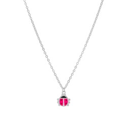Collar Mariquita Plata...