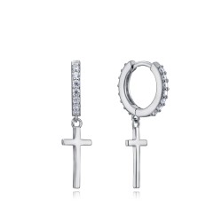Pendientes Cruz Circonita Plata Viceroy 13029e000-30