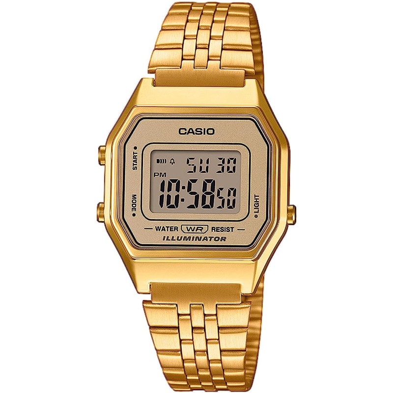 Reloj Casio Digital Dorado Mujer La680wega-9er